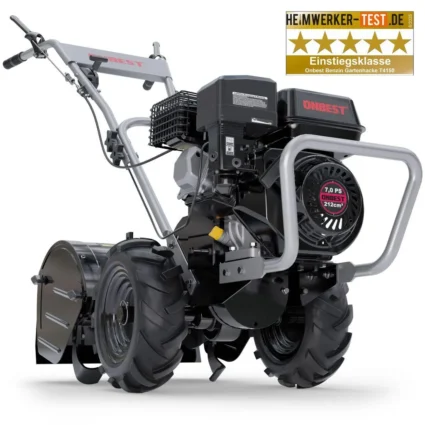 ONBEST Gartenfräse Benzin T4150 | 53 cm Arbeitsbreite